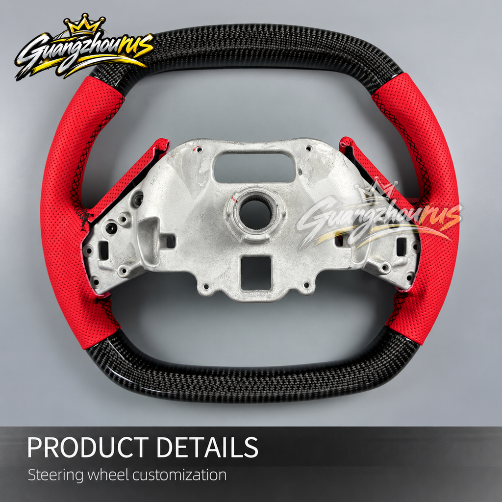 Custom Carbon Fiber LED Steering Wheel for Chevrolet Corvette C8 Stingray, Z06 & E-Ray | 2020–2026