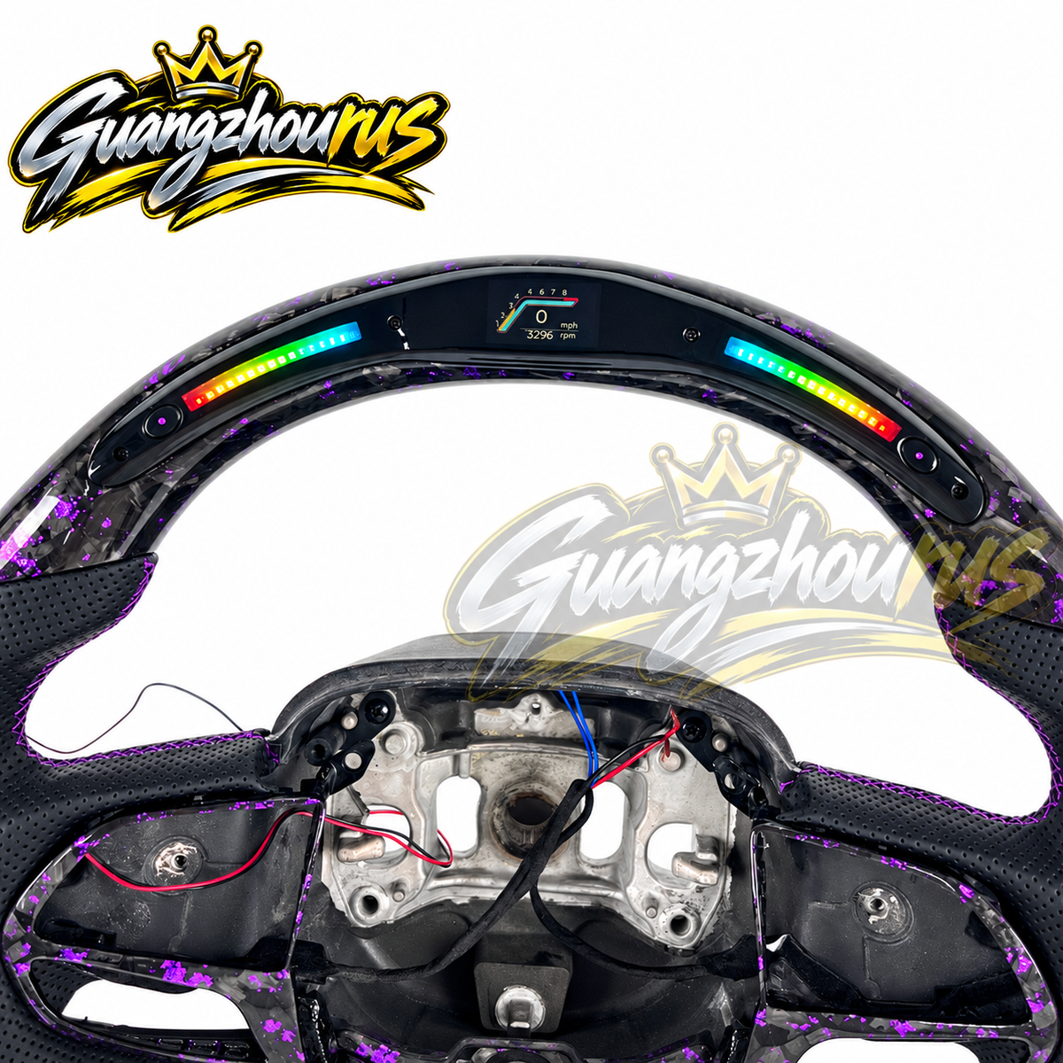 Custom Forged Carbon Fiber LED Steering Wheel for Dodge Charger & Challenger SRT (2015–2021) EMAIL US OR CHAT WITH US FOR ANY QUESTIONS!