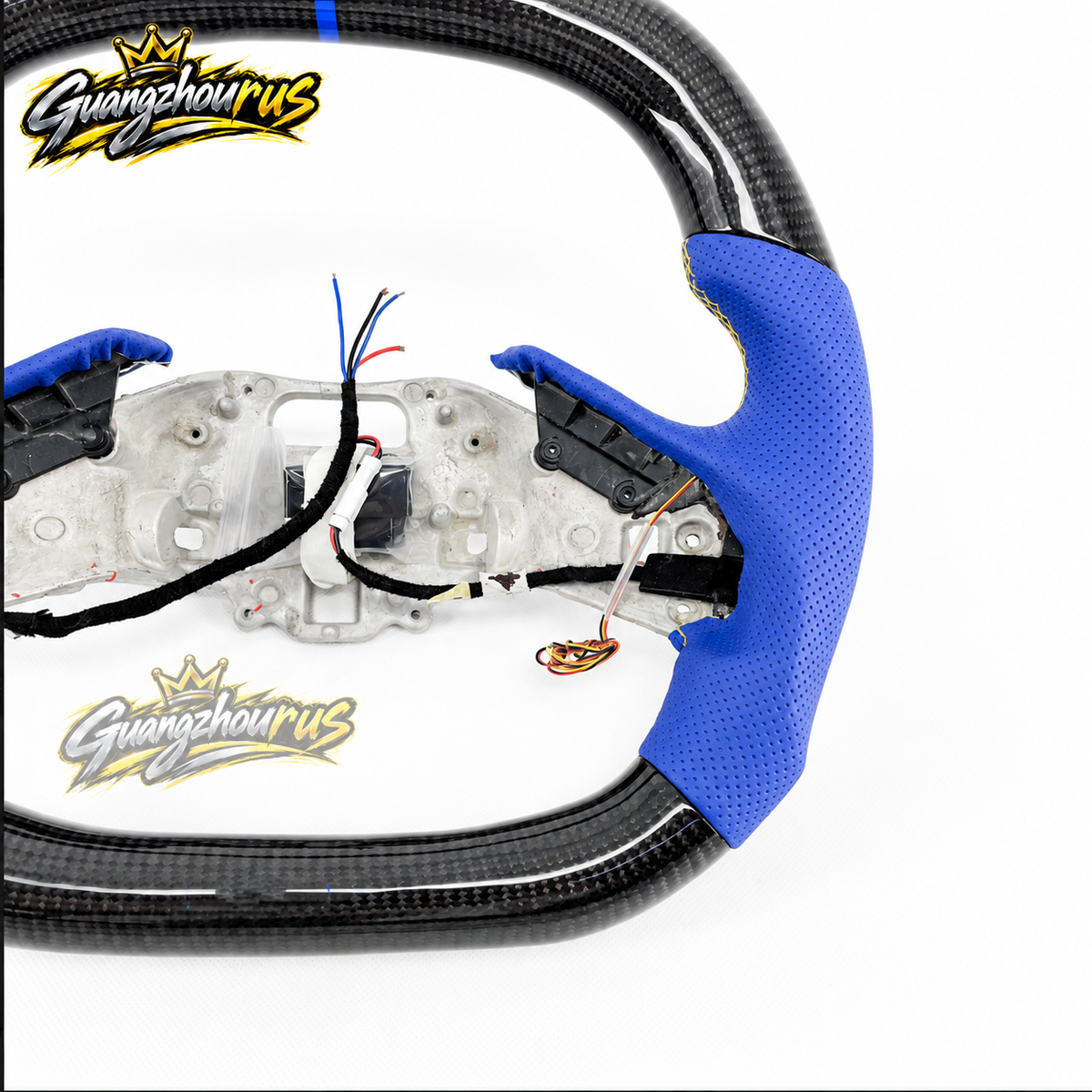 Custom Carbon Fiber LED Heated Steering Wheel for Chevrolet Corvette C8 2020+