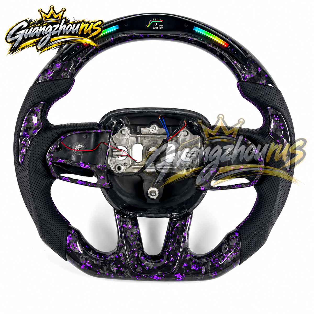 Custom Forged Carbon Fiber LED Steering Wheel for Dodge Charger & Challenger SRT (2015–2021) EMAIL US OR CHAT WITH US FOR ANY QUESTIONS!