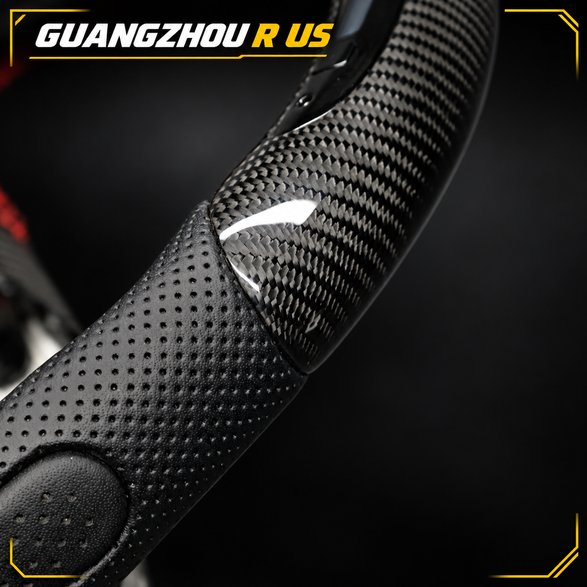 Guangzhou R us steering wheel carbon detail