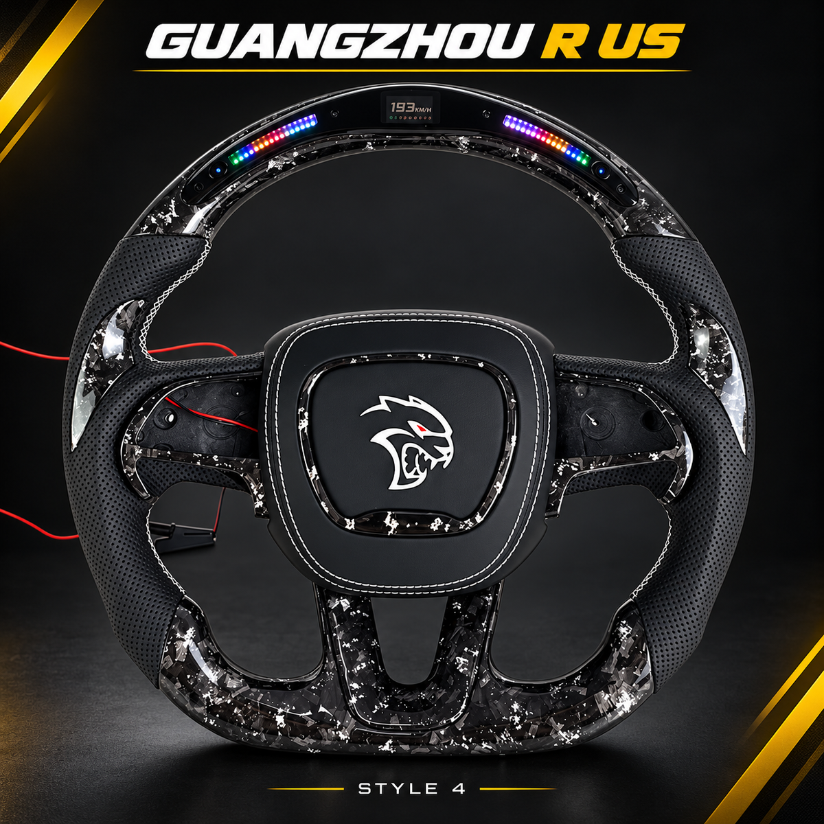 Guangzhou R us branded LED steering wheel Style 4