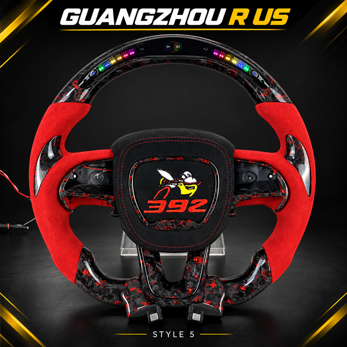 Guangzhou R us branded LED steering wheel Style 5